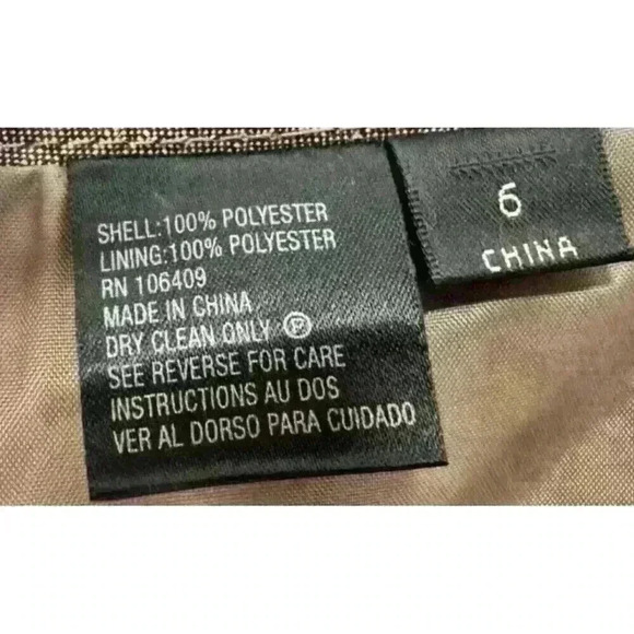 Tahari Arthur S. Levine Pleated Preppy Knee Length A-Line Skirt Brown Size 6 - Picture 4 of 5